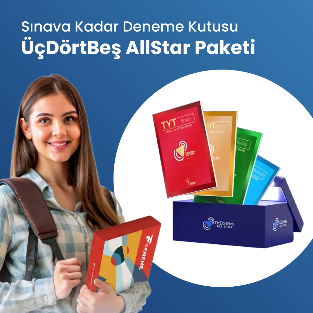 Üçdörtbeş All Star Seti & Sınava Kadar Deneme Kutusu - Görsel 2