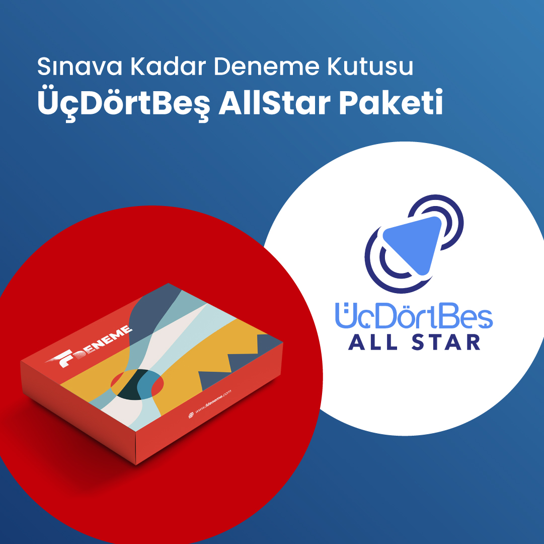 Üçdörtbeş All Star Seti & Sınava Kadar Deneme Kutusu