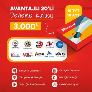 AVANTAJLI 20'Lİ DENEME KUTUSU