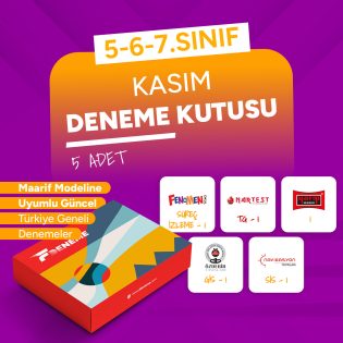 5 – 6 – 7. SINIF KASIM DENEME KUTUSU